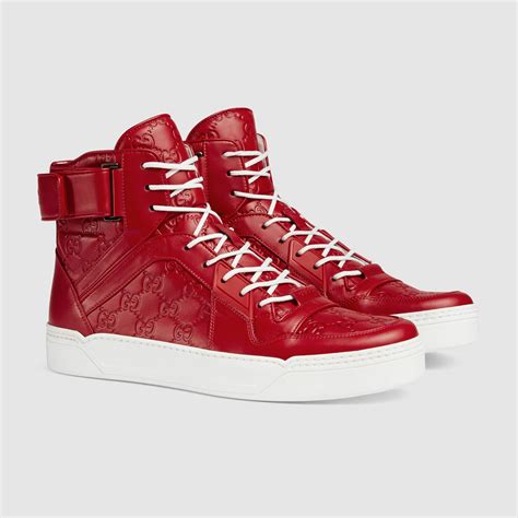 red boots gucci|high top gucci boots.